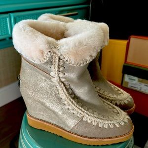 Mou size 39 wedge boots